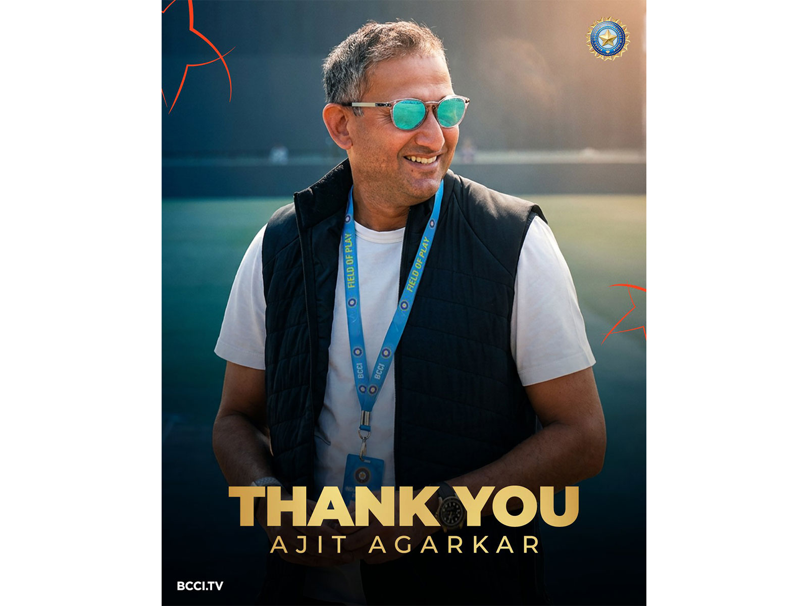 Ajit Agarkar. (Photo: X/ @BCCI)
