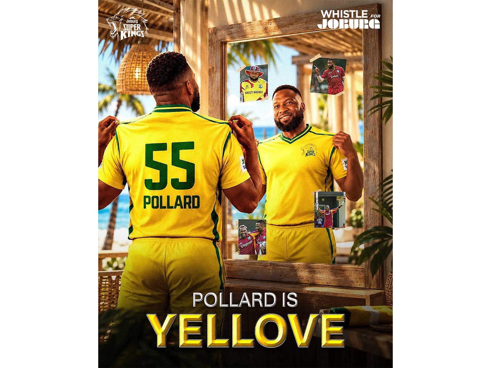 JSK's poster for Pollard after move to yellow. (Photo: @JSKSA20)