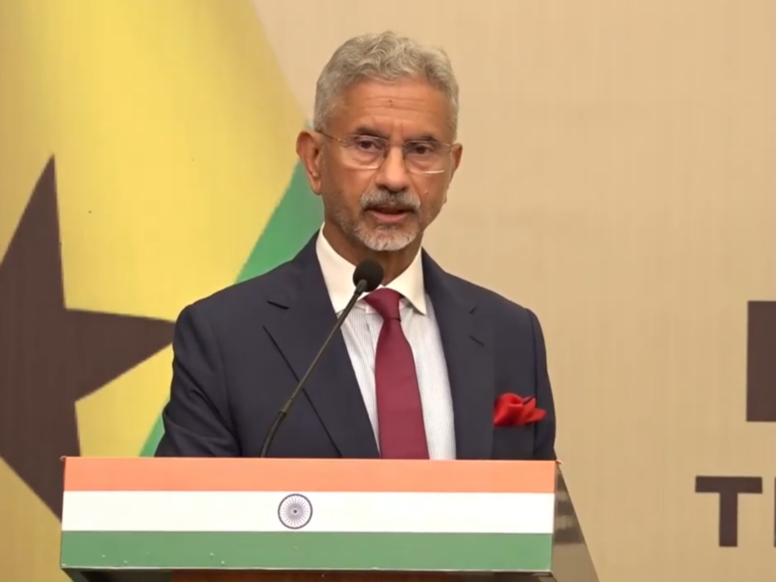 EAM Jaishankar in Accra, Ghana (Photo/YouTube/MEA)