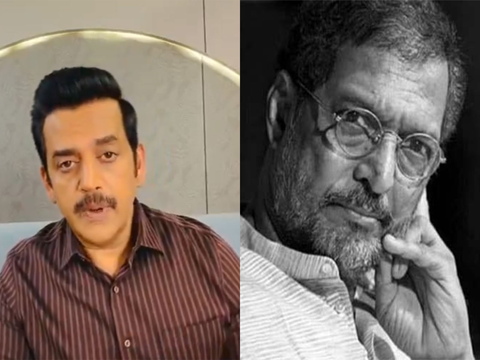 Ravi Kishan (L) Nana Patekar (R) (Photos/Ravi Kishan's PRO Cell/Riteish's X acount)