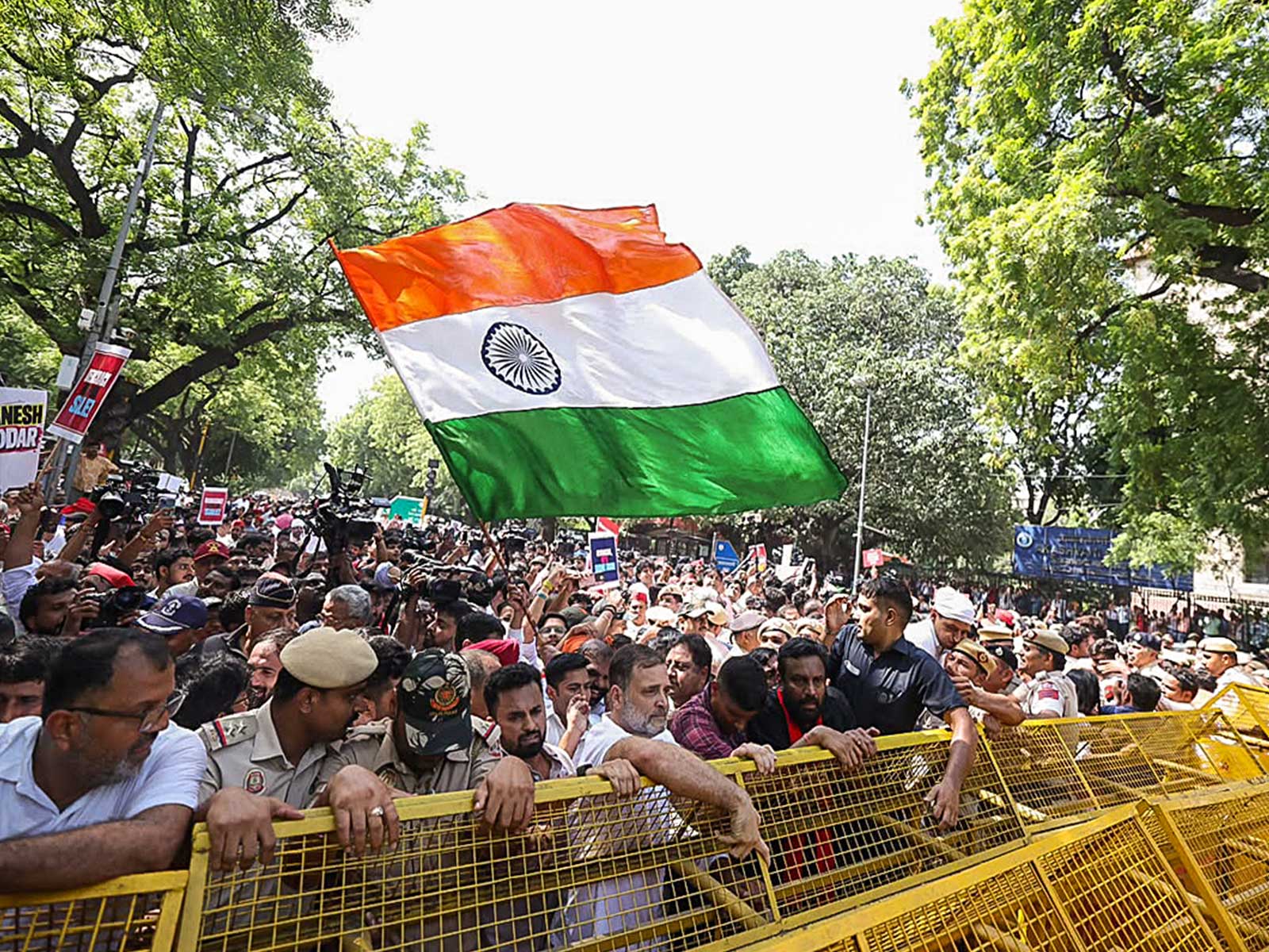 INDIA Bloc protest (FilePhoto/ANI)
