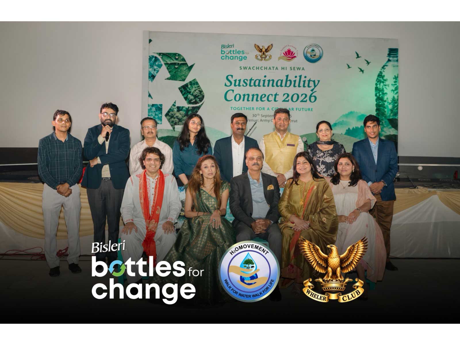 Bisleri international partners with meerut cantonment, the H2OMovement, pact to advance responsible water & plastic management warmly
