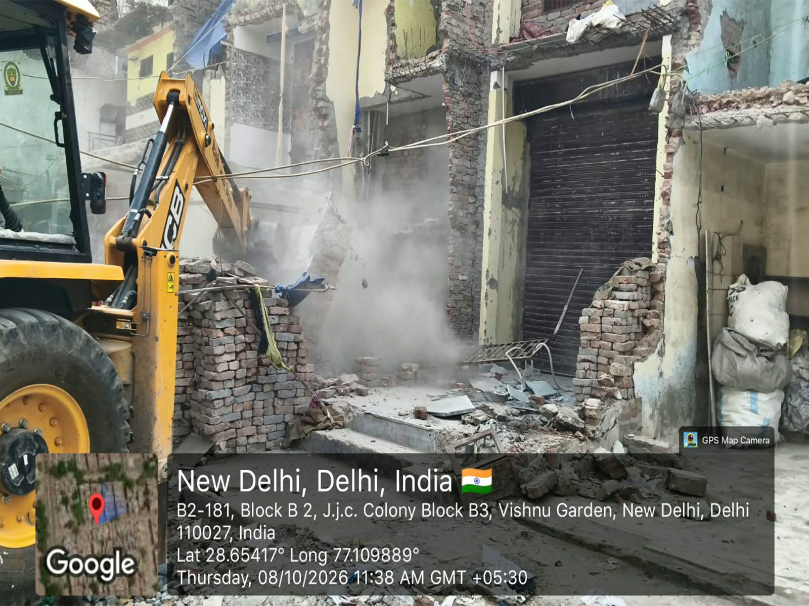 MCD conducts demolition in Delhi (Photo/MCD)