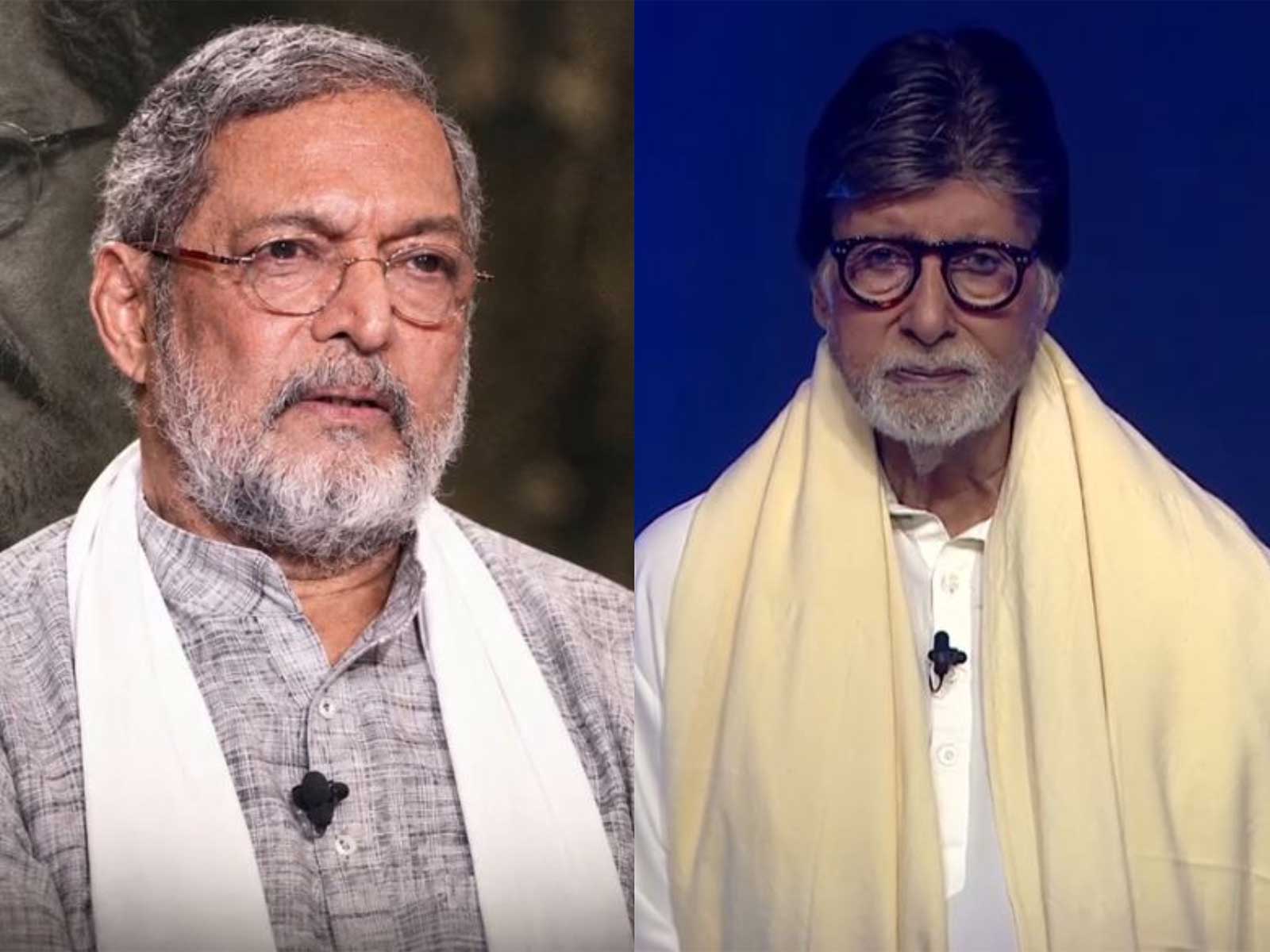 Amitabh Bachchan offers tribute to Nana Patekar (Photo/Instagram@sonytvofficial)