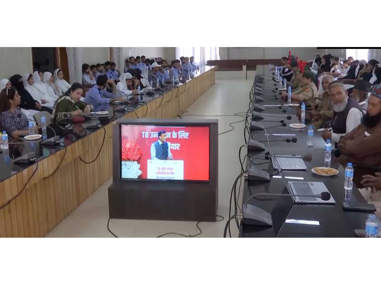 Health authorities and NCC cadets during the JOSH team launch meeting. (Photo/ANI)