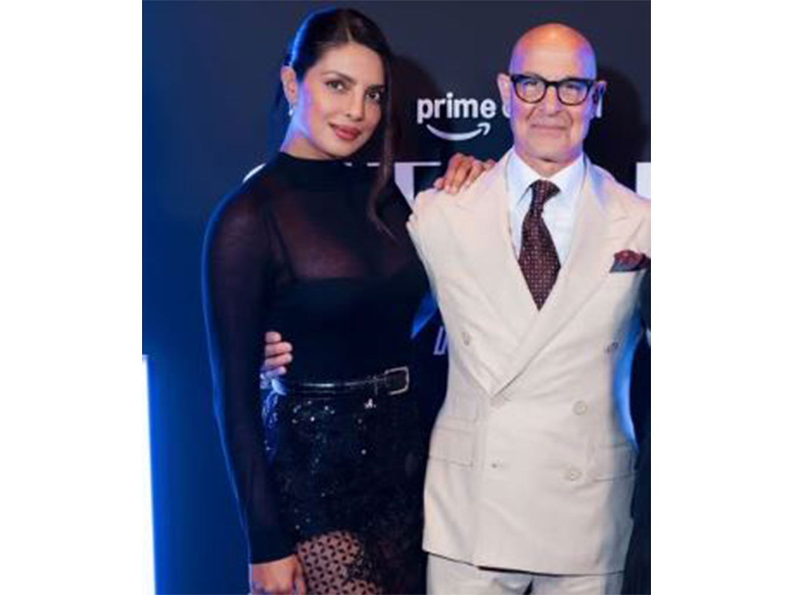 Actors Priyanka Chopra and Stanley Tucci (Image source: citadelonprime)