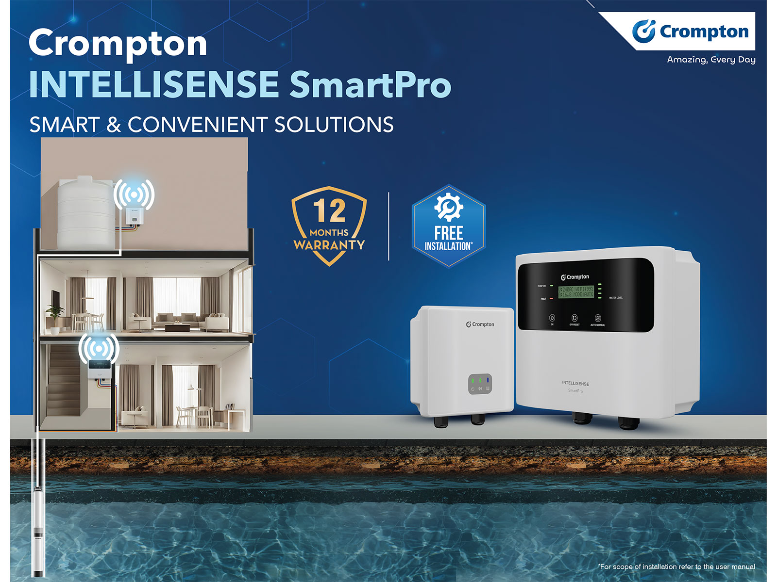 Crompton launches Intellisense SmartPro, a wireless water level controller