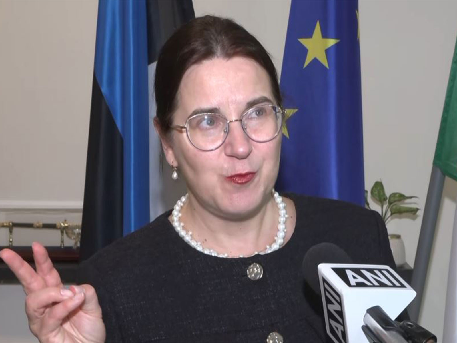 Estonia’s Minister of Justice and Digital Affairs, Liisa Pakosta (Photo/ANI)