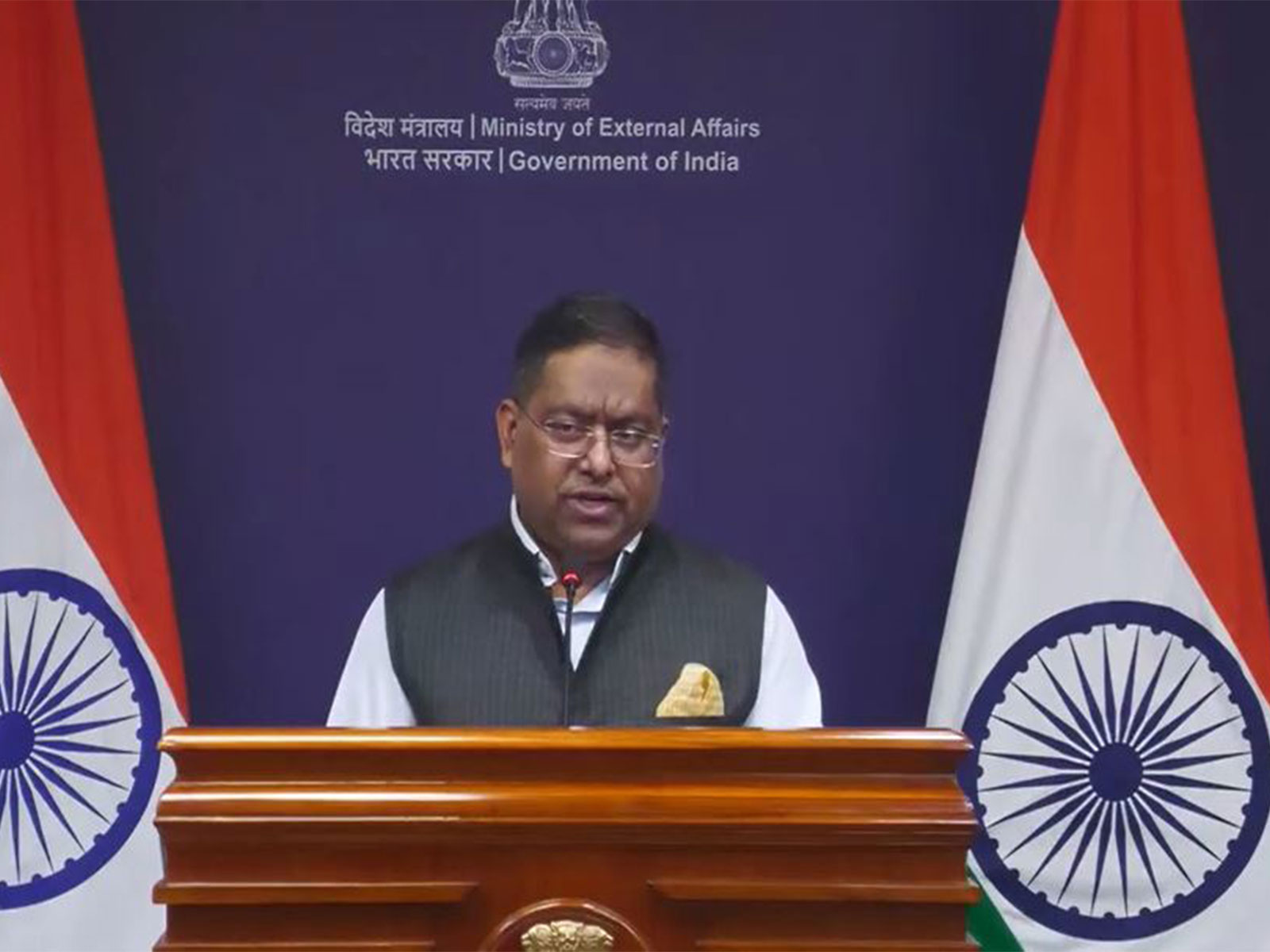 Ministry of External Affairs Spokesperson Randhir Jaiswal (Photo/Youtube@MEAIndia)