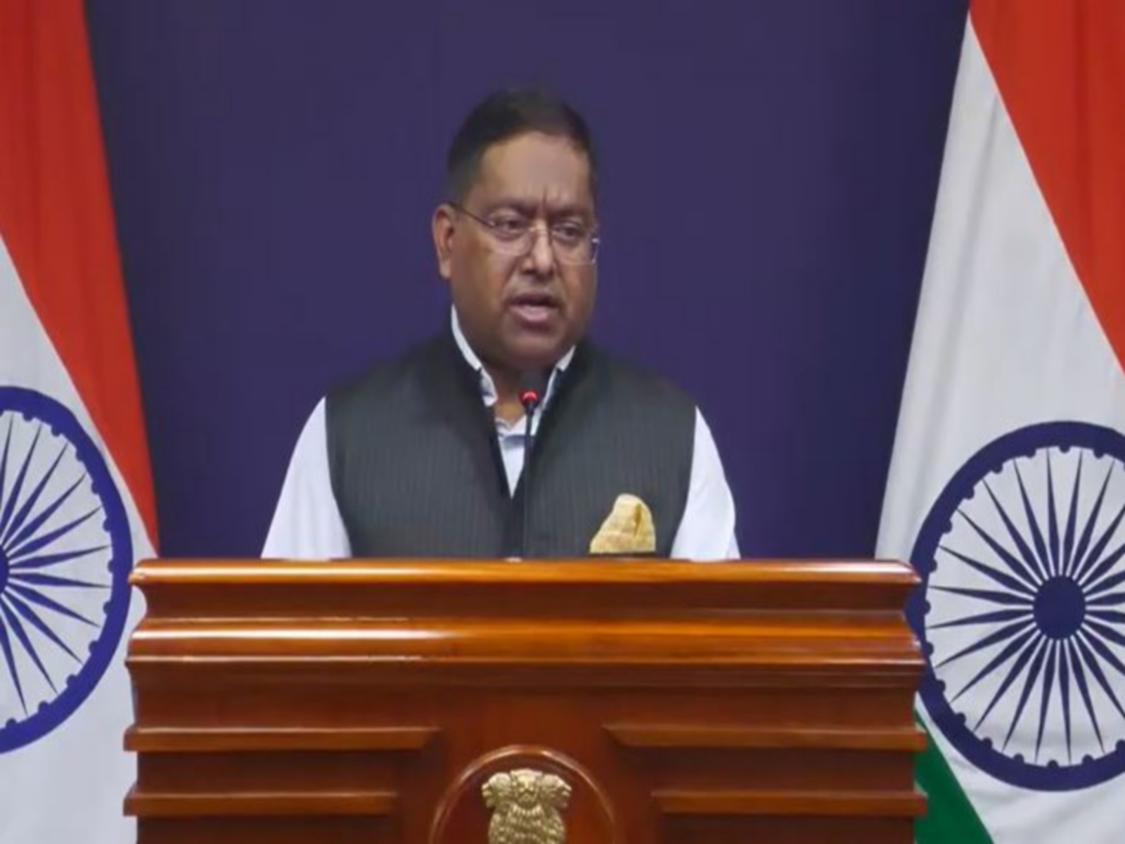 Ministry of External Affairs Spokesperson Randhir Jaiswal (Photo/Youtube@MEAIndia)