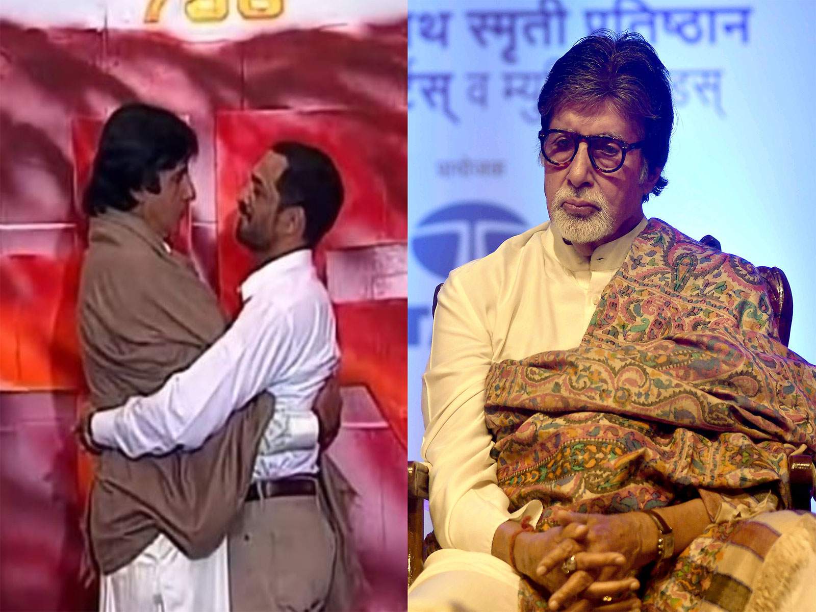 Amitabh Bachchan shares memories of Nana Patekar (Photo/Instagram@amitabhbachchan/ANI)