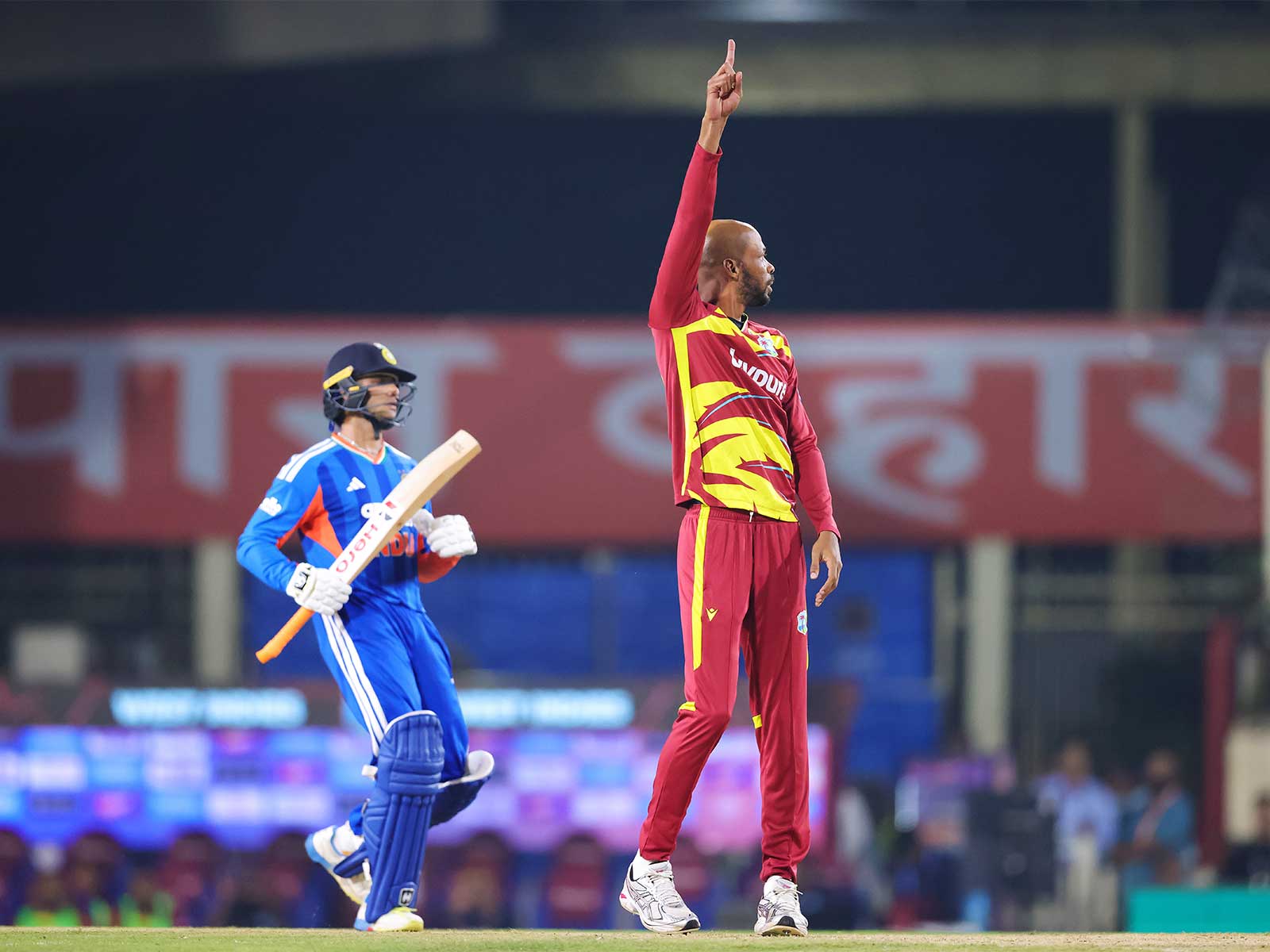  West Indies' Roston Chase celebrating (Photo: ANI)