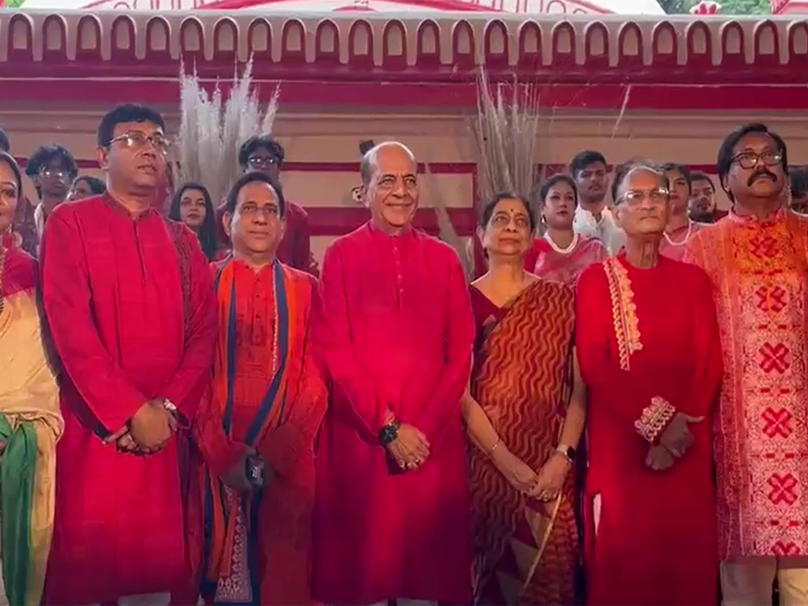 High Commissioner to Bangladesh Dinesh Trivedi attends Mahalaya celebrations (Photo/ANI)