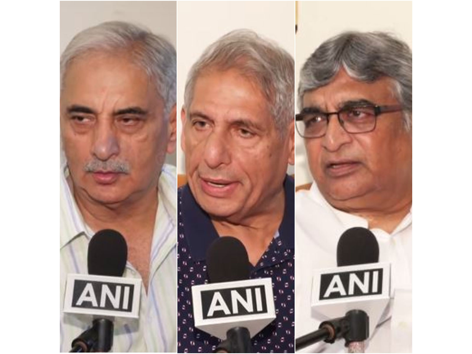 Khan Market Traders Association President Sanjiv Mehra,VP Brij Gopal Khosla and ew Delhi Traders Association President Atul Bhargav  (Photo/ANI)