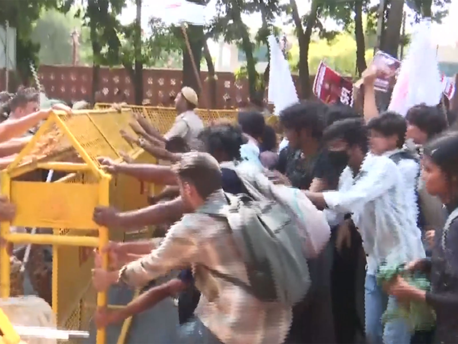 Visual from Imtiaz Khan Marg in Delhi (Photo/ANI)