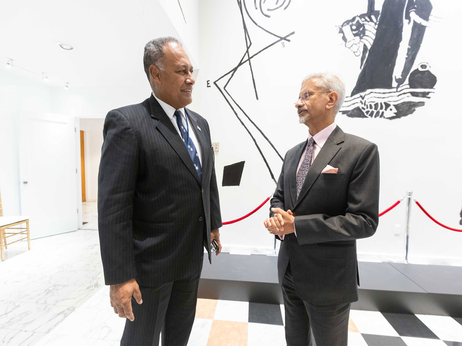External Affairs Minister S Jaishnankar with Foreign Minister of Fiji Sakiasi Ditoka (Photo/X/@DrSJaishankar)