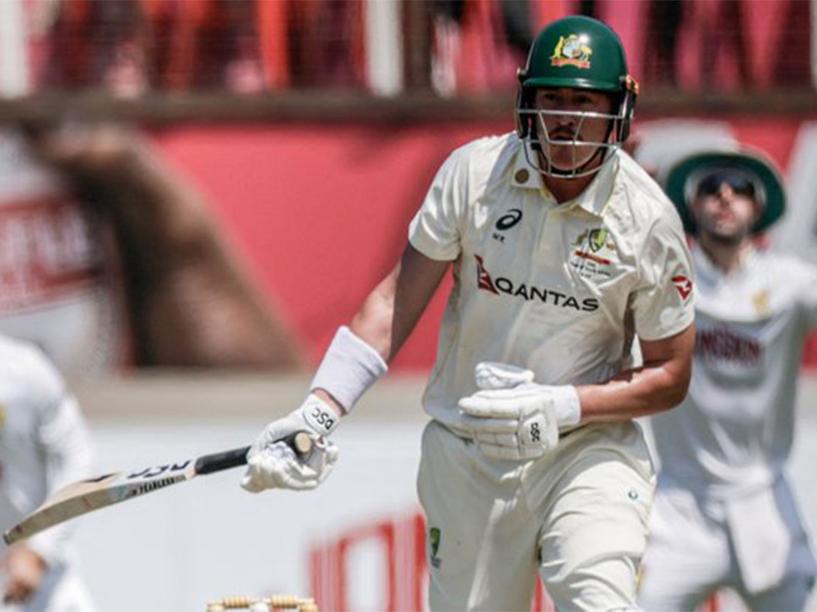 Matt Renshaw in action. (Photo: @cricket.com.au X)