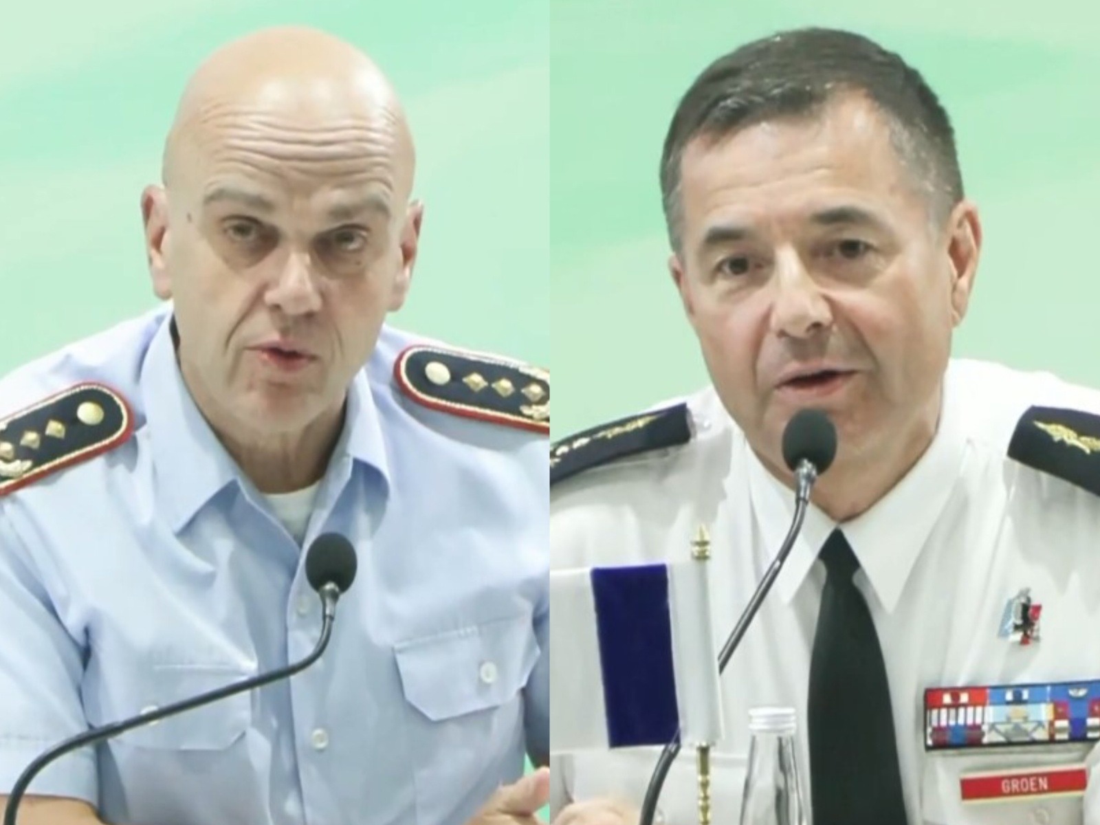 Commander of the German Air Force Forces Command Lieutenant General Günter Katz and Inspector General of the French Armed Forces General Stéphane Groen (Photo/ANI)