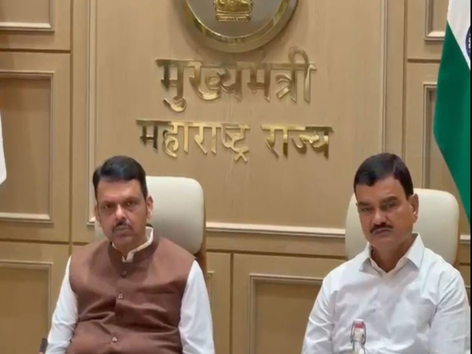 Maharashtra CM Devendra Fadnavis hold meeting with the central team (Photo/CMO)