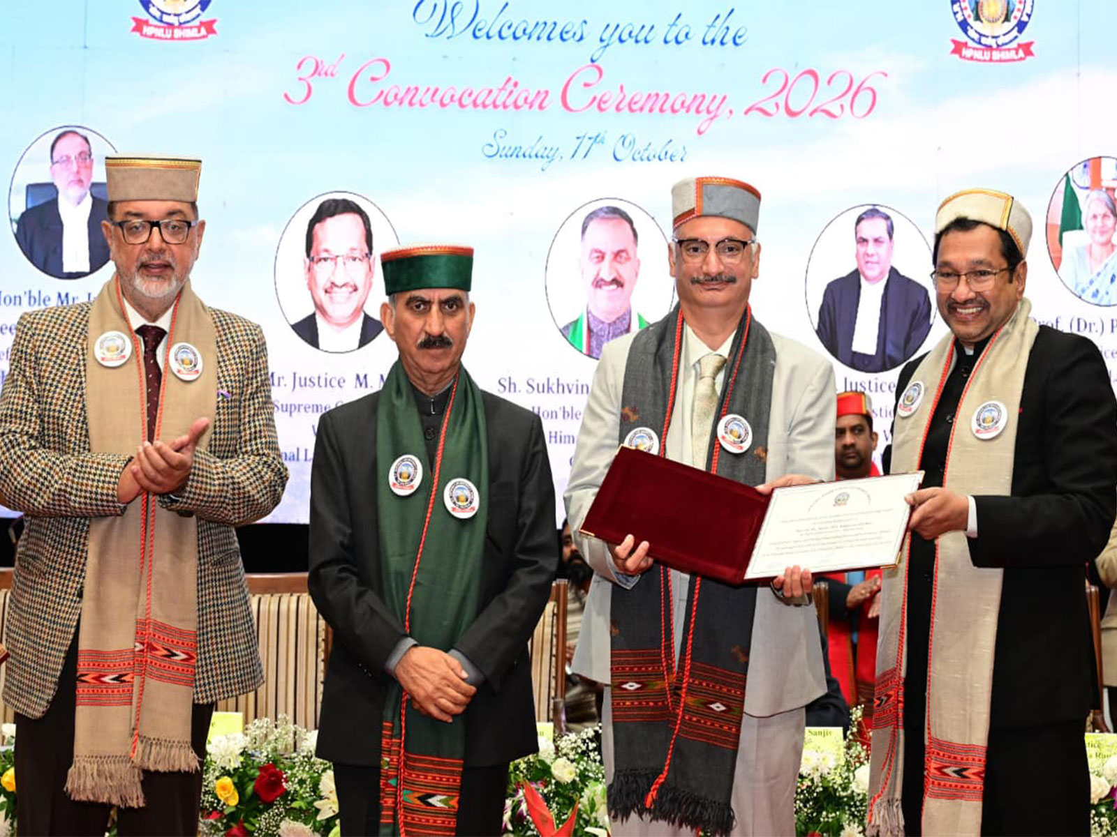  Himachal Pradesh Chief Minister Thakur Sukhvinder Singh Sukhu at NLU Convocation (Photo/Release)