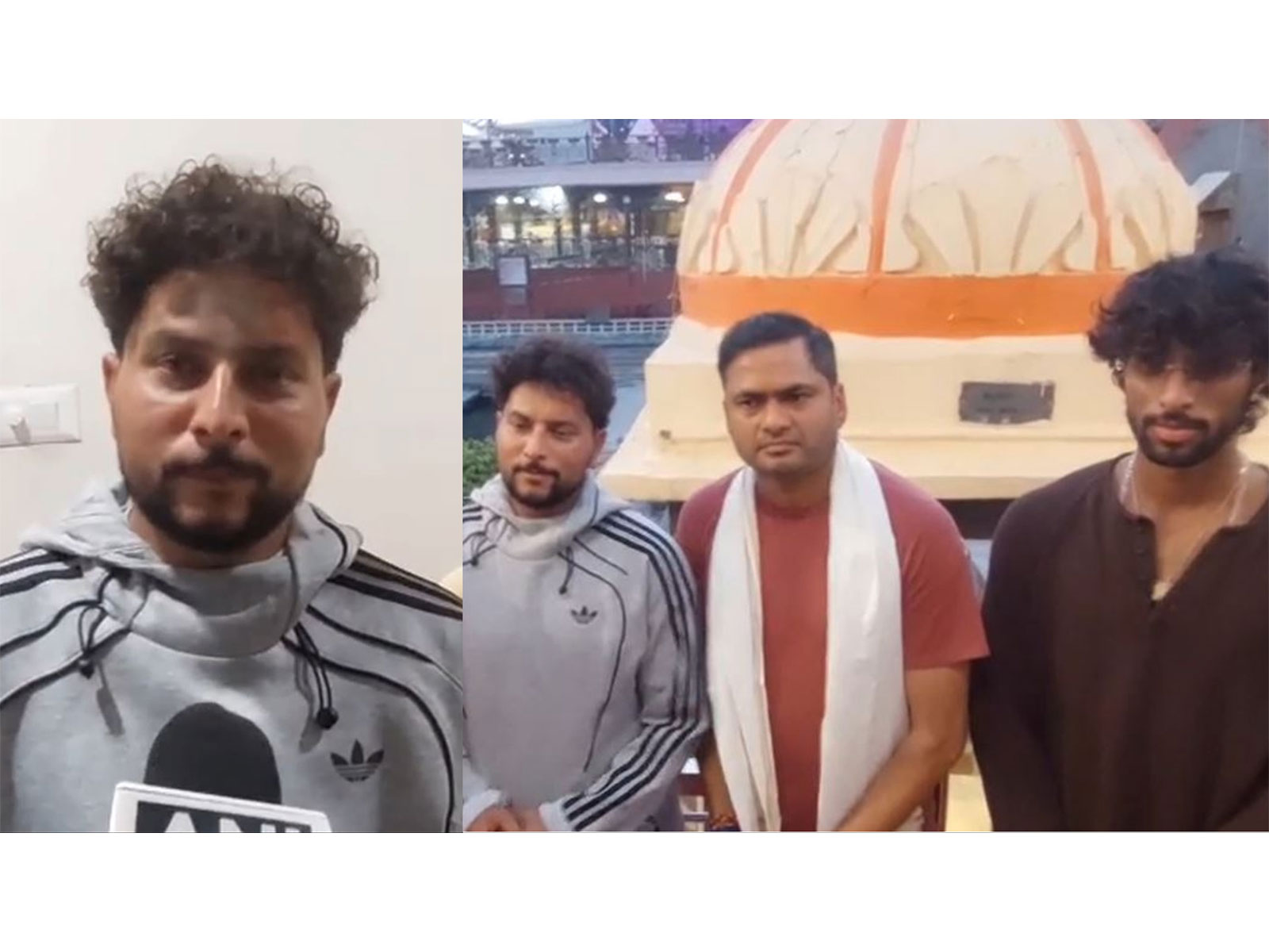 Cricketers Kuldeep Yadav and Tilak Varma (Image source: ANI)