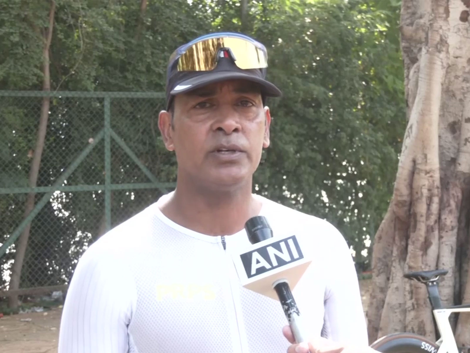 Endurance athlete and triathlon coach Suresh Kumar Goriparthy (Photo: ANI)
