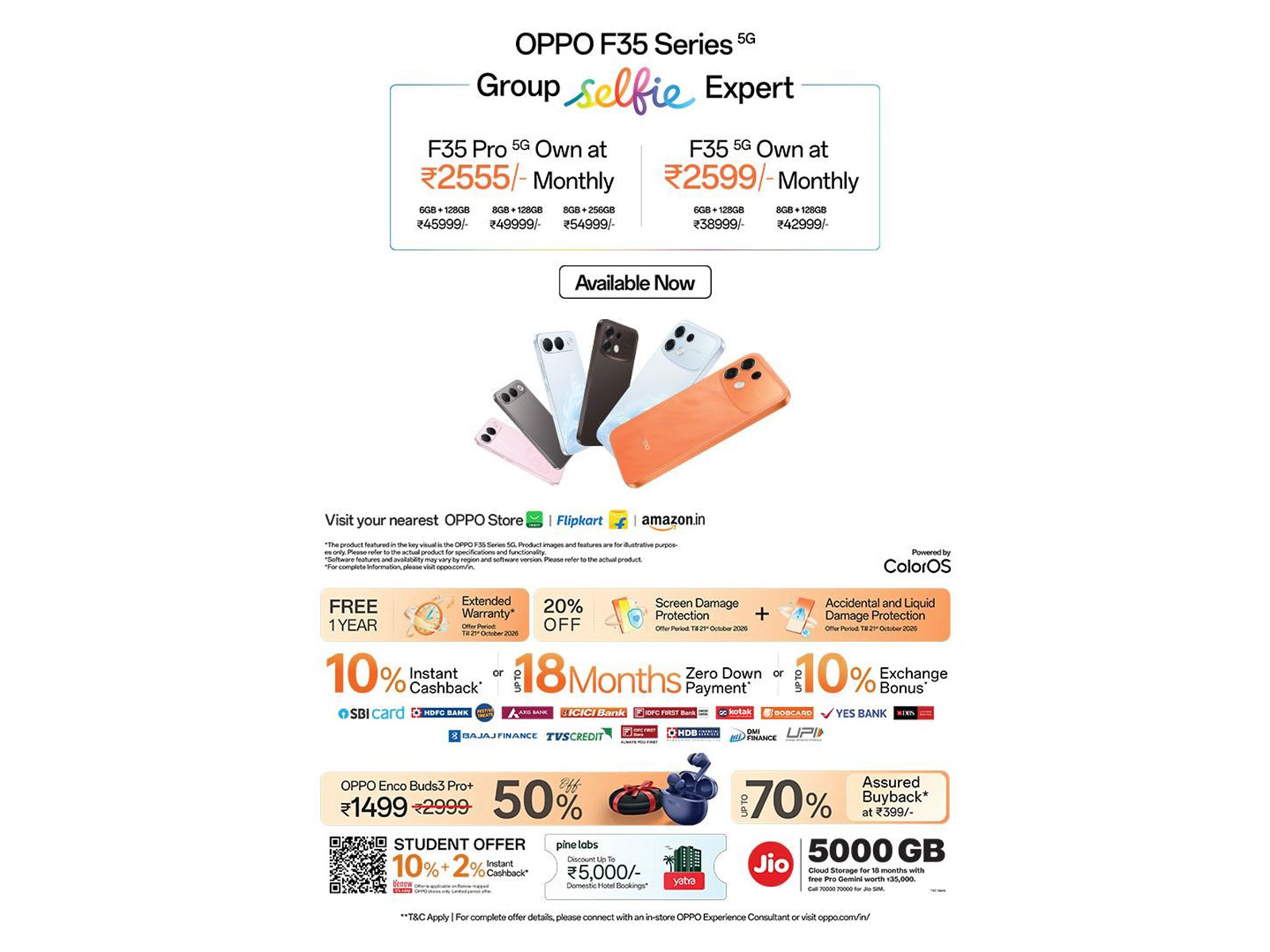 OPPO F35 Series Goes on Sale from 11th October with Exciting Festive Offers