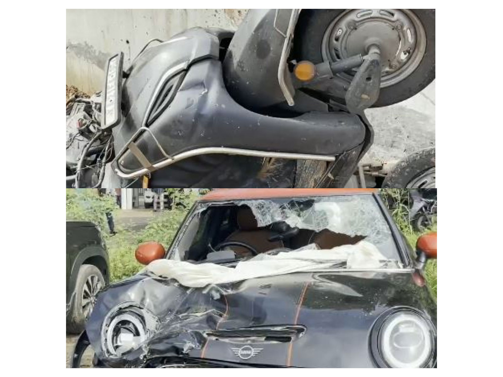 Visuals of the vehicles involved in the accident (Photo/ANI)