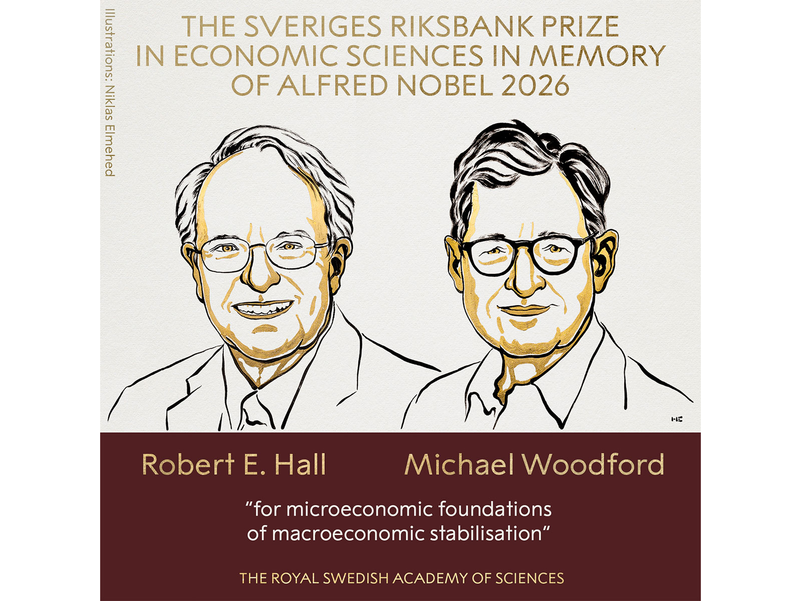 Robert E Hall, Michael Woodford win 2026 Economics Nobel prize (Photo/X/@NobelPrize)