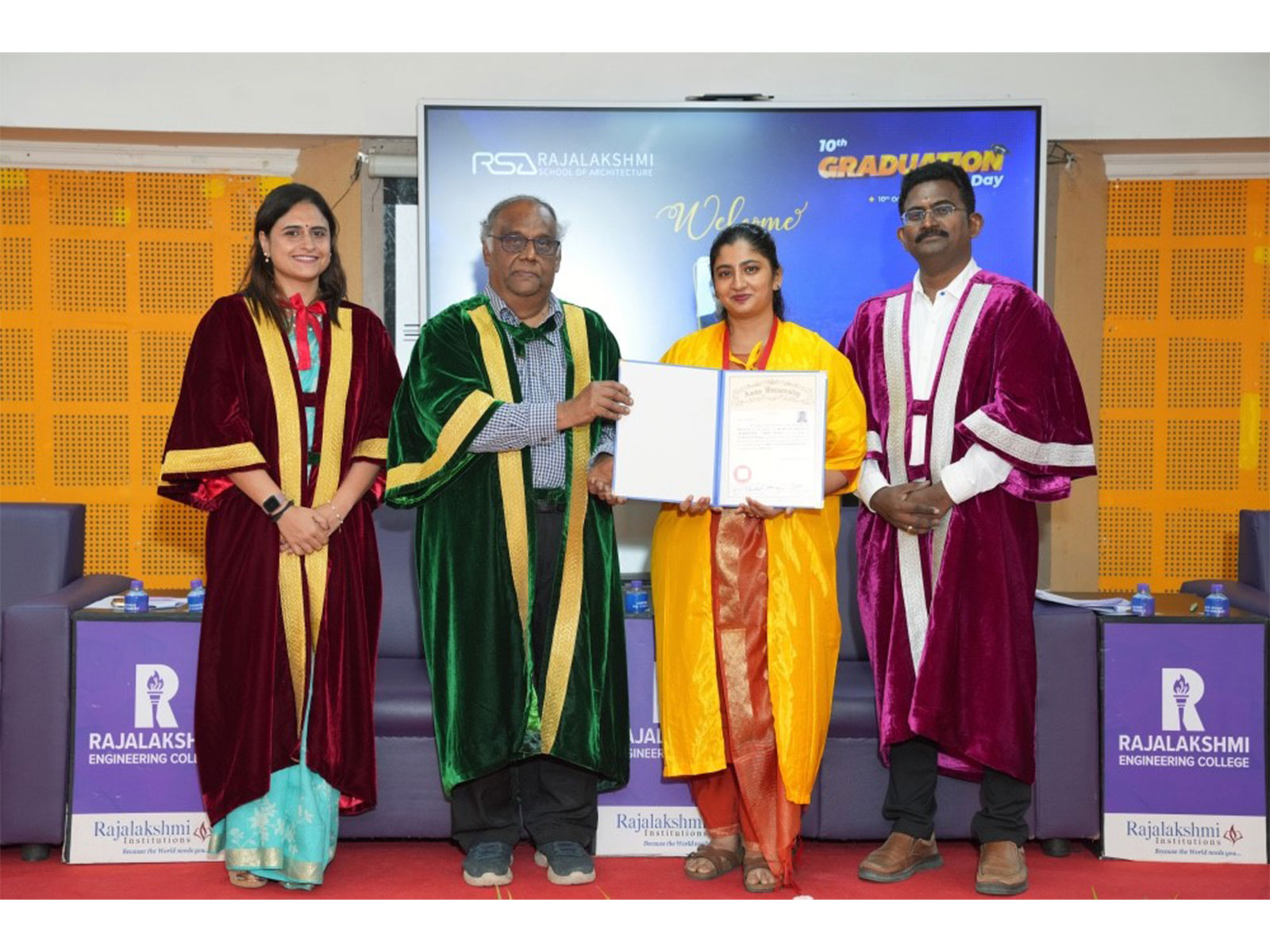 Rajalakshmi School of Architecture Celebrates 10th Graduation Day; 39 Students Graduate