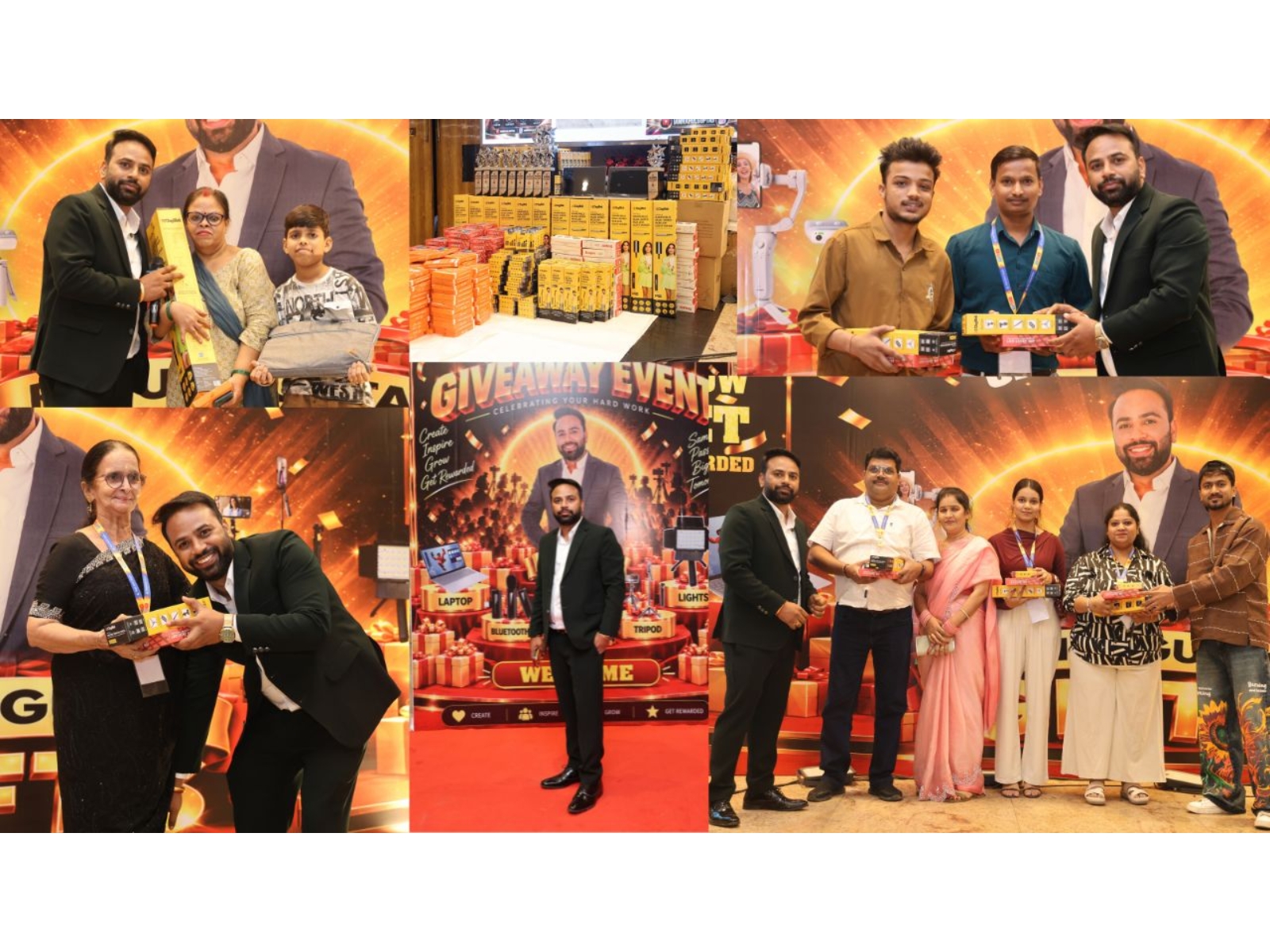 Indian Social Worker Rahul Gupta Supports Emerging Content Creators; Essential Equipments Distributed at Influencer Giveaway Event