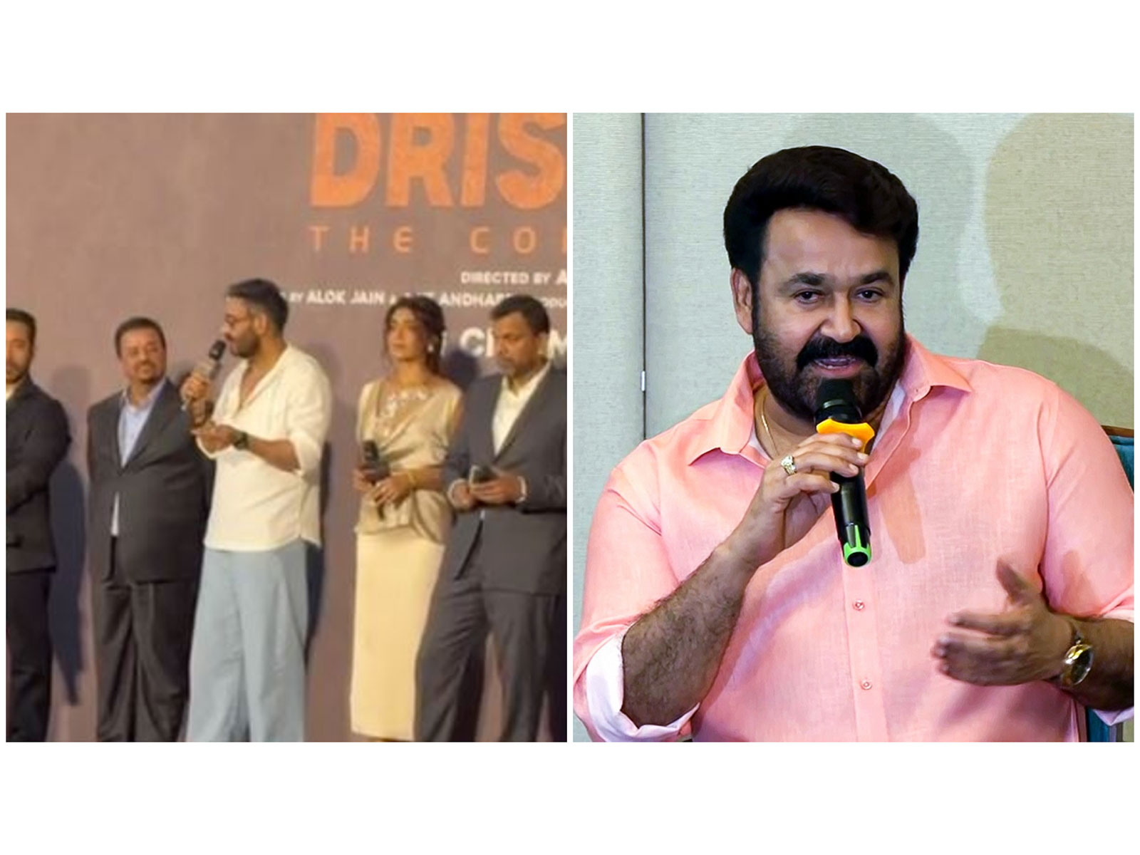 Drishyam: The Conclusion team and Mohanlal (Photo/ANI)