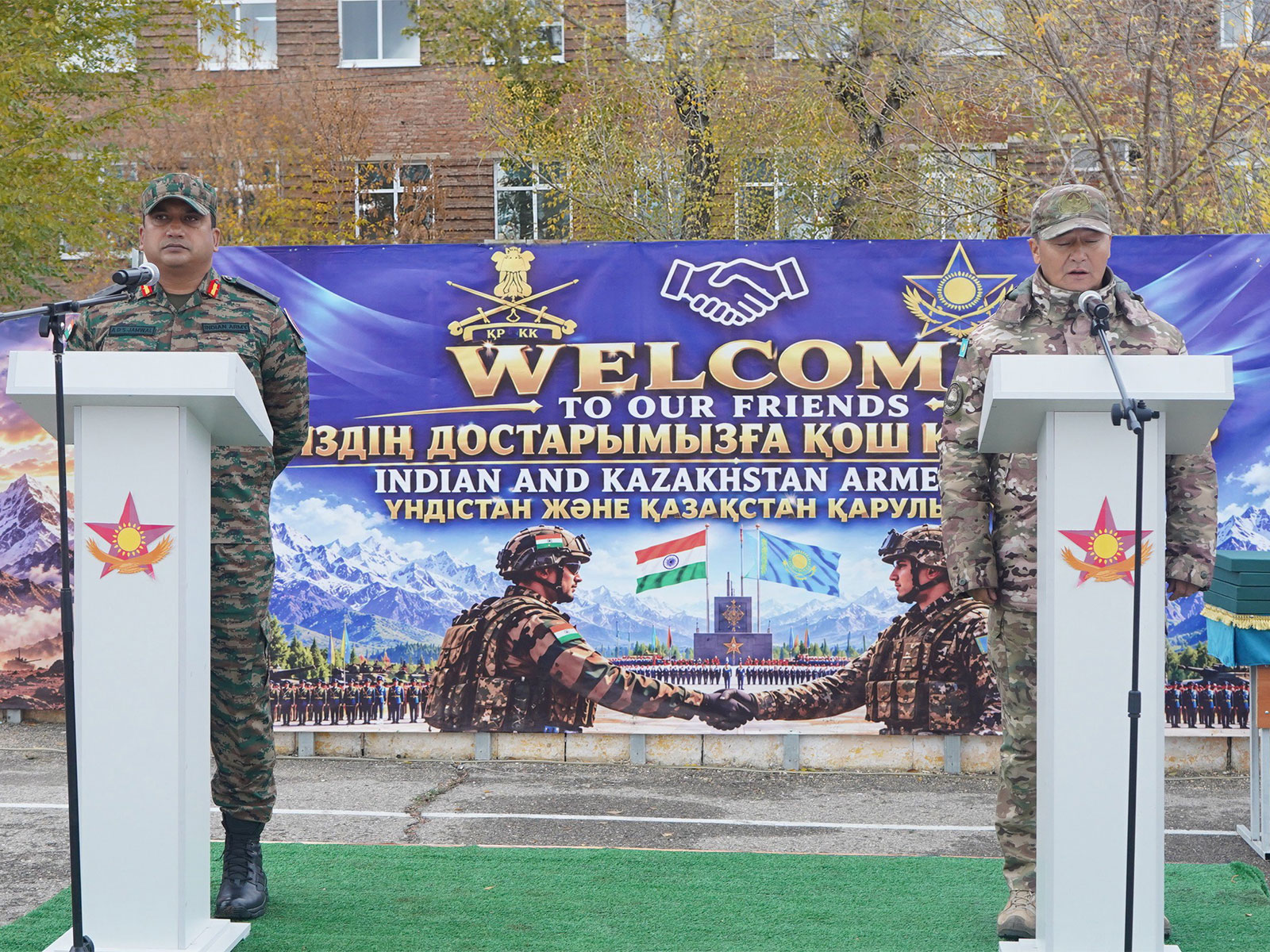 India-Kazakhstan joint military exercise KAZIND-2026 (Photo/X/@adgpi) 