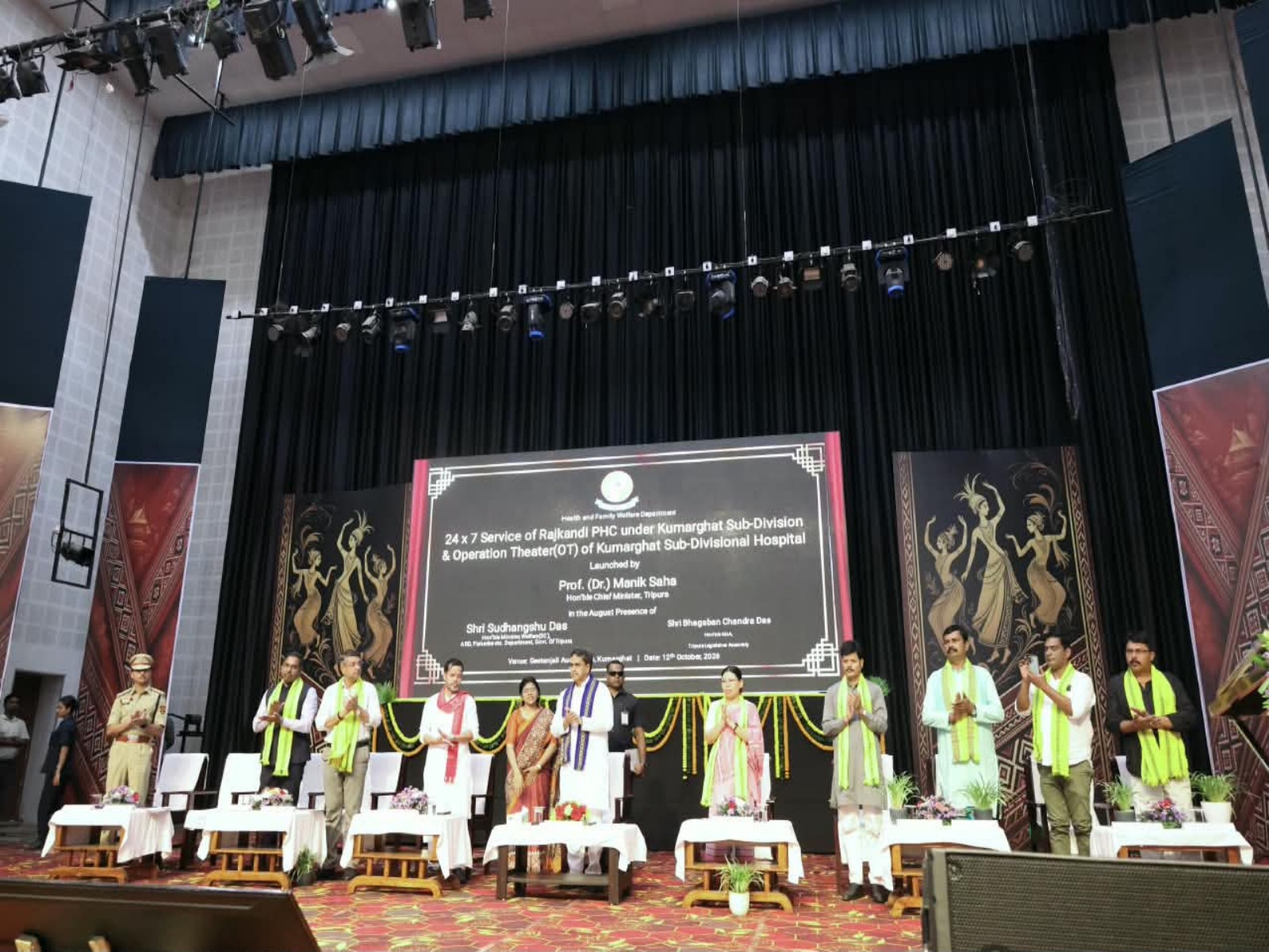 Tripura CM inaugurates, laid foundation stones of 21 development projects in Unakoti (Photo/CMO)