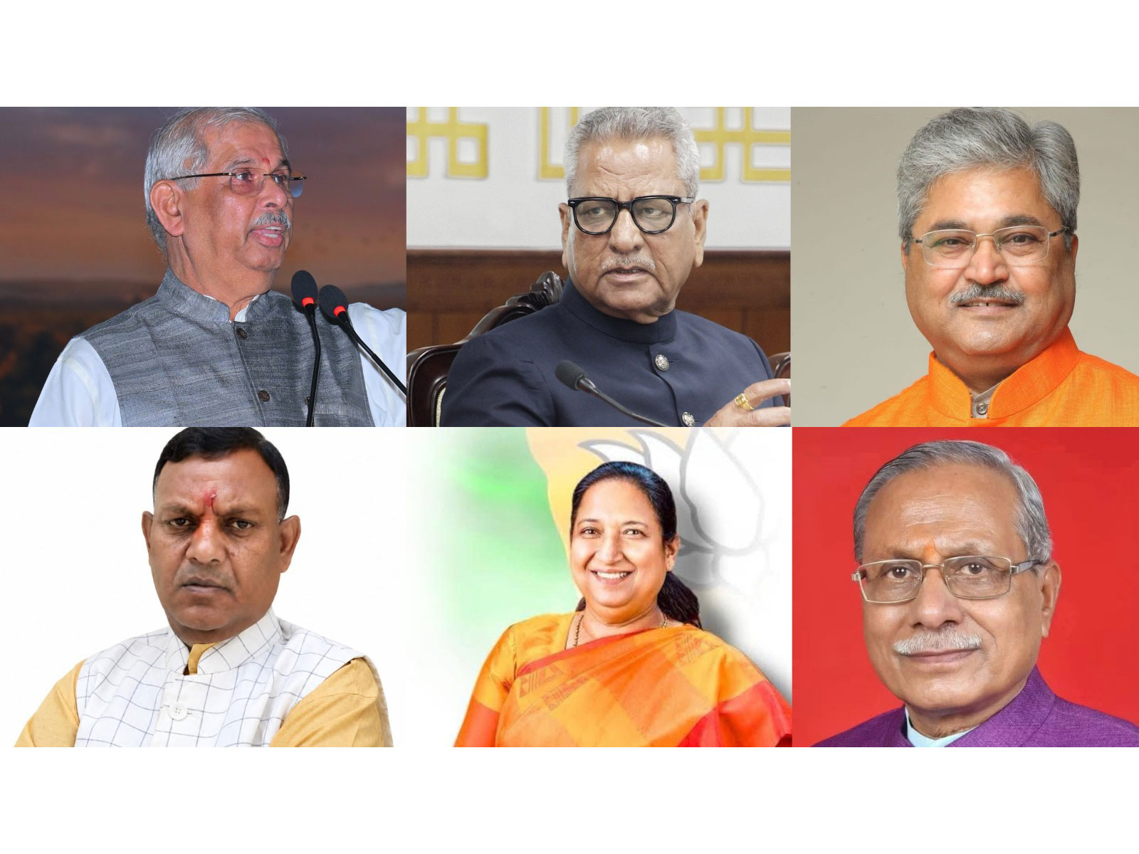 Newly appointed Governors to the State (Photo/X/@sharmarekha, @MohanMOdisha, @pushkardhami, @BjpBiplab, @OmMathur_Raj,  @rajendraarlekar)