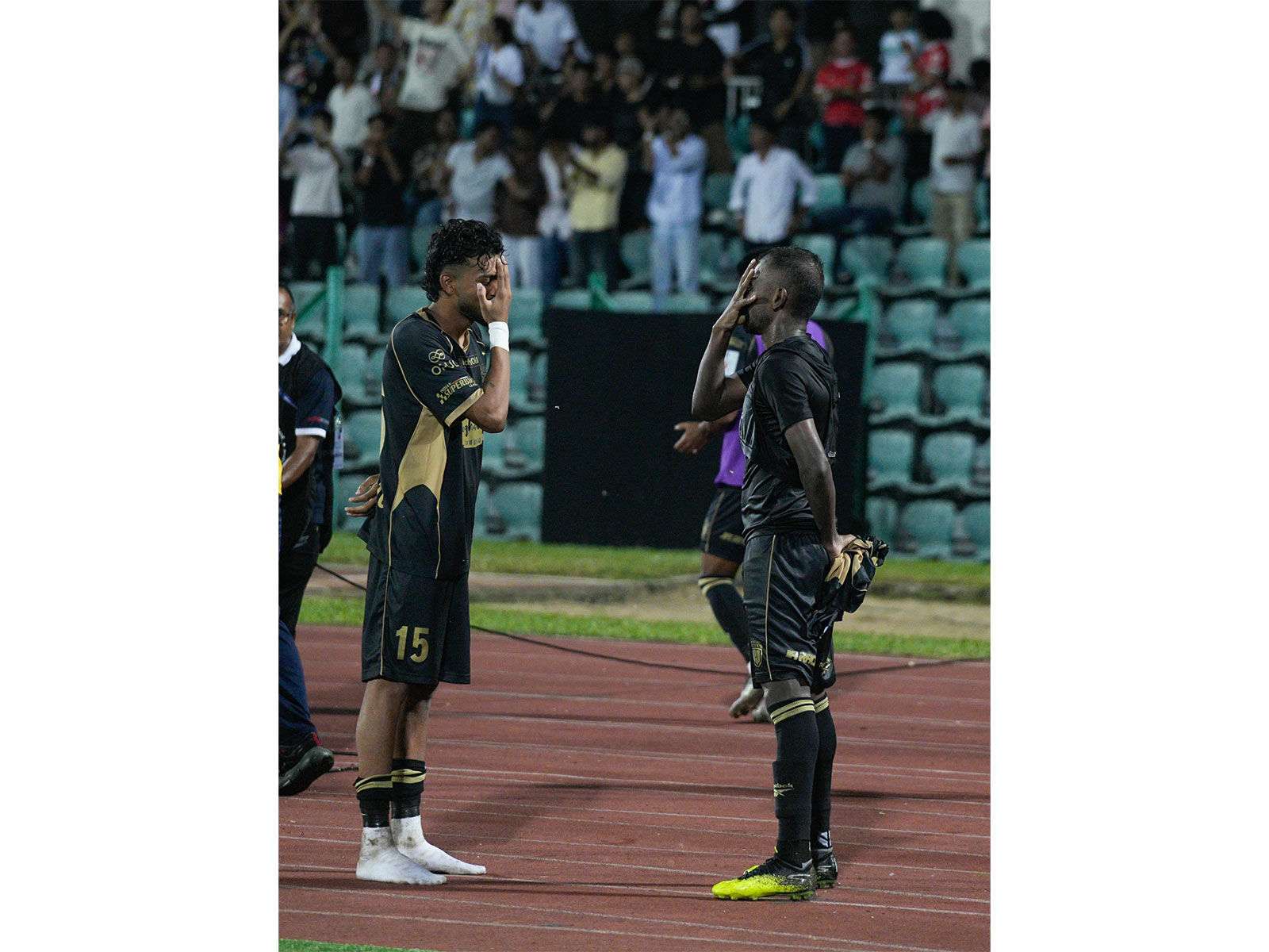 Jithin MS celebrating the goal. (Photo: ISL)