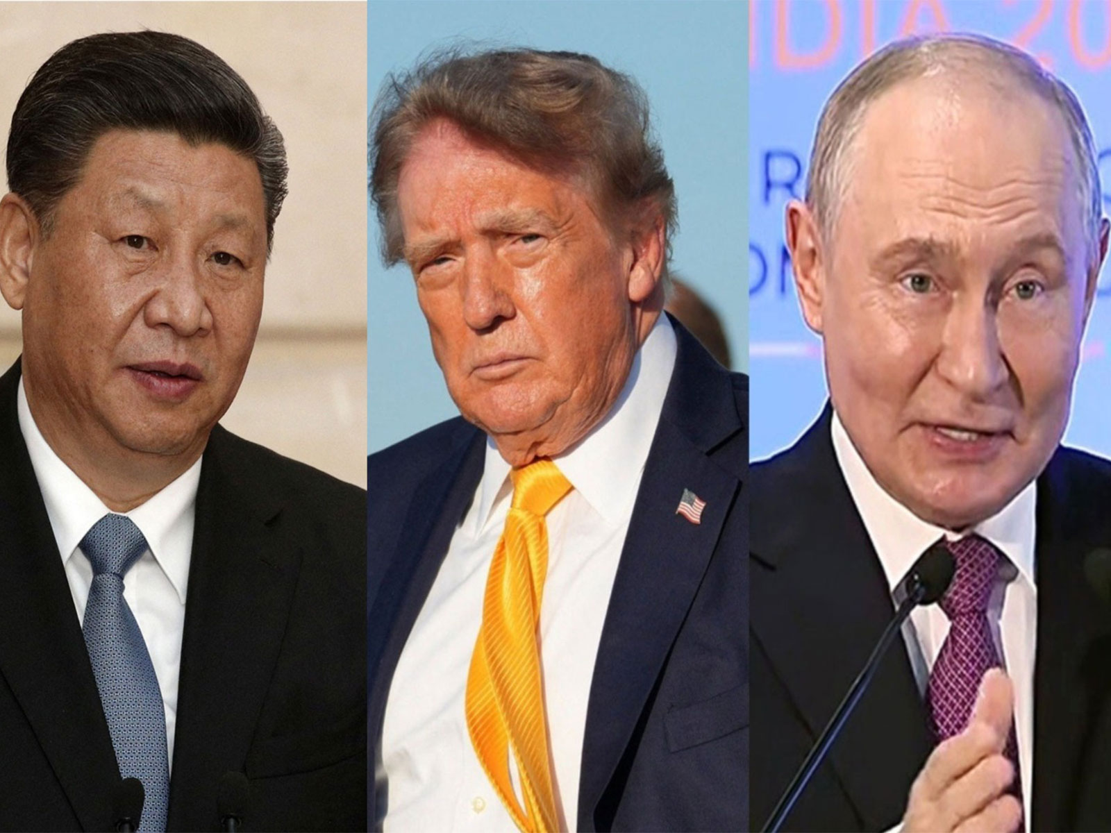 Chines President Xi Jinping, US President Donald Trump (File Photo/Reuters) and Russian President Vladimir Putin (File Photo/ANI)