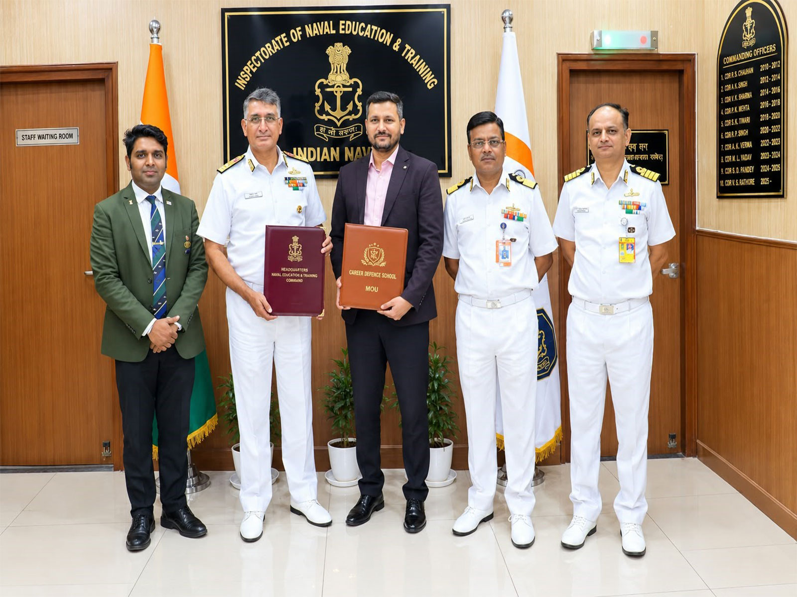 Agreement signed by Rear Admiral Aditya Hara and CDS Founder & CEO Er. Vinay Rai aims to encourage career awareness, discipline and a spirit of national service among young aspirants.