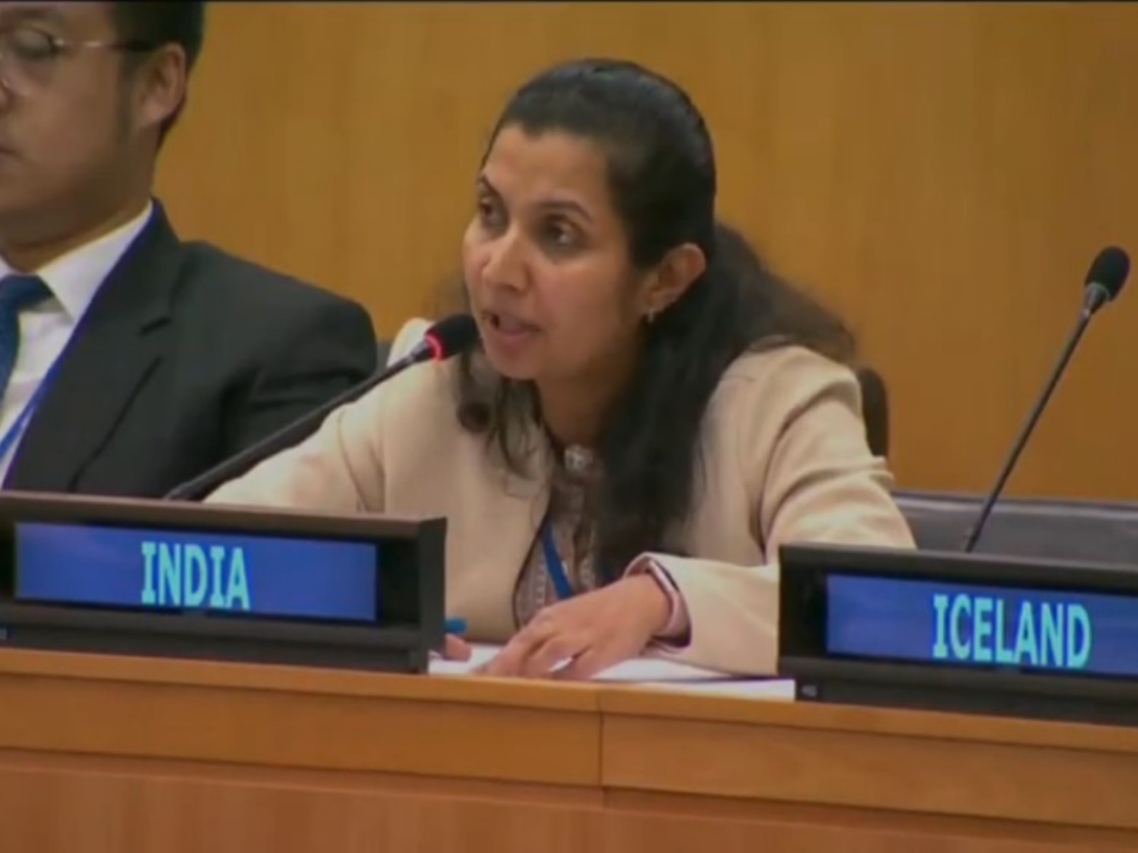 Soumya Nair, Counsellor, India's Permanent Mission to UN (Photo/X@IndiaUNNewYork)