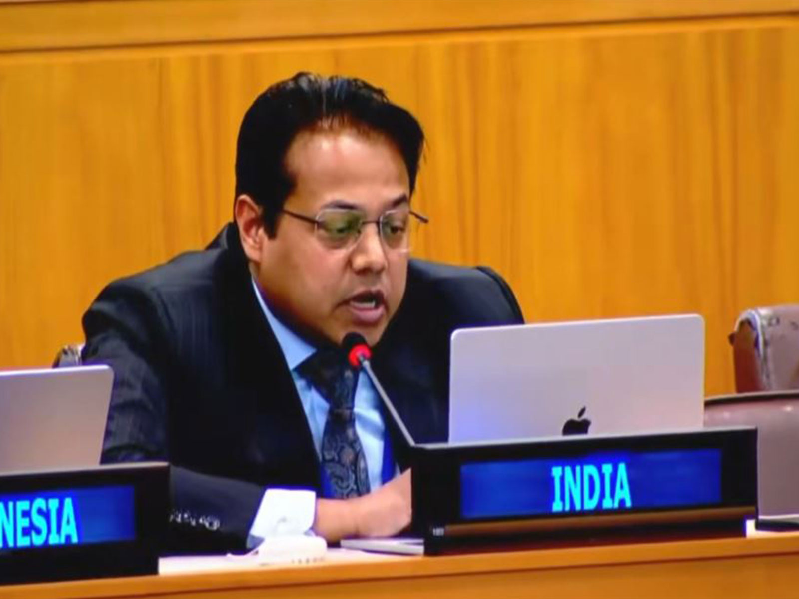 First Secretary in the Permanent Mission of India to the UN, Anuj Swarup (Photo/X@IndiaUNNewYork)
