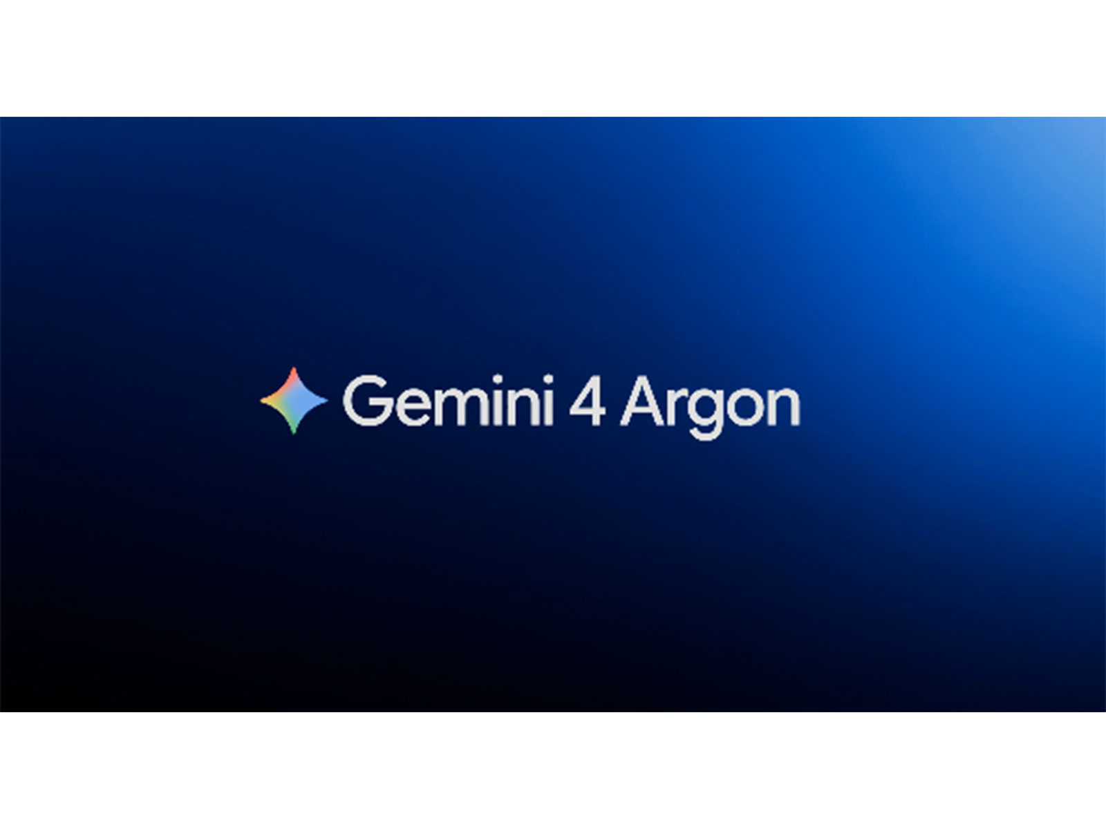 Gemini 4 Argon (Photo/X/@sundarpichai)