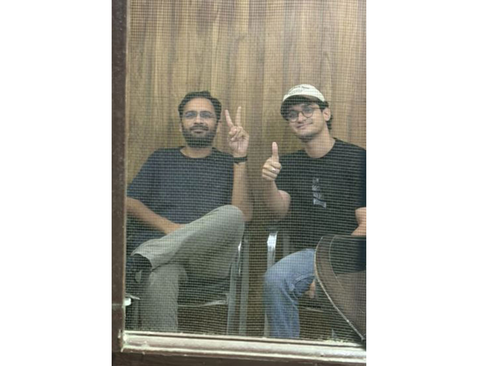 CJP activists Ashutosh Ranka and Saurav Das in custody (Photo/@abhijeet_dipke)