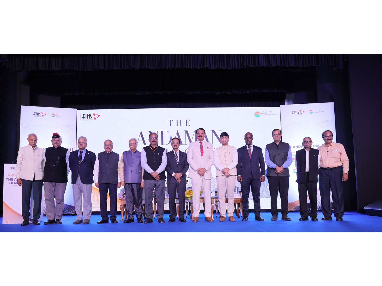 Admiral Dinesh K Tripathi PVSM AVSM NM, Chairman of National Maritime Foundation and former Chief of Naval Staff, Shyam Jagannathan, Director General of Shipping, Government of India and H.E. Raj Srivastava (Photo/Press release)