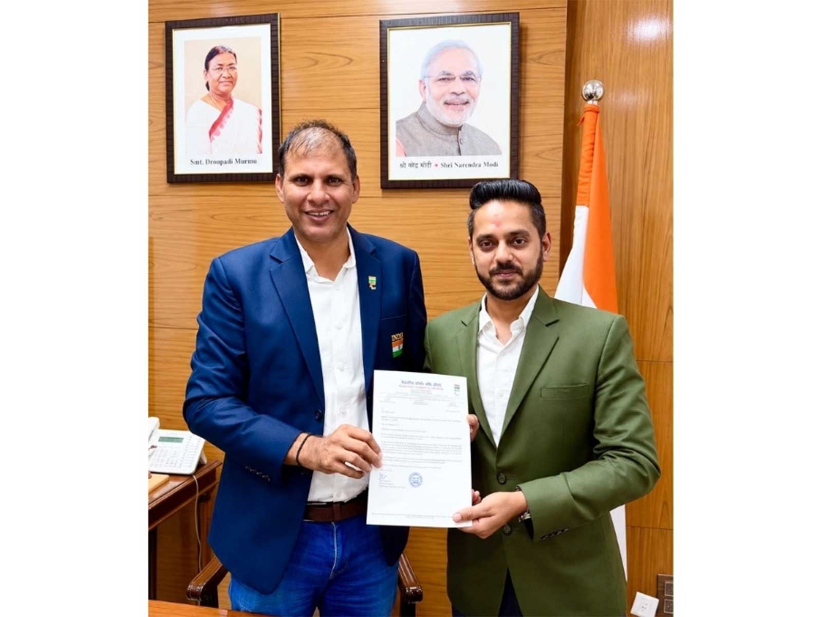Appointment to strengthen India’s international para-sports engagement through global partnerships, diplomatic relations and strategic sports governance