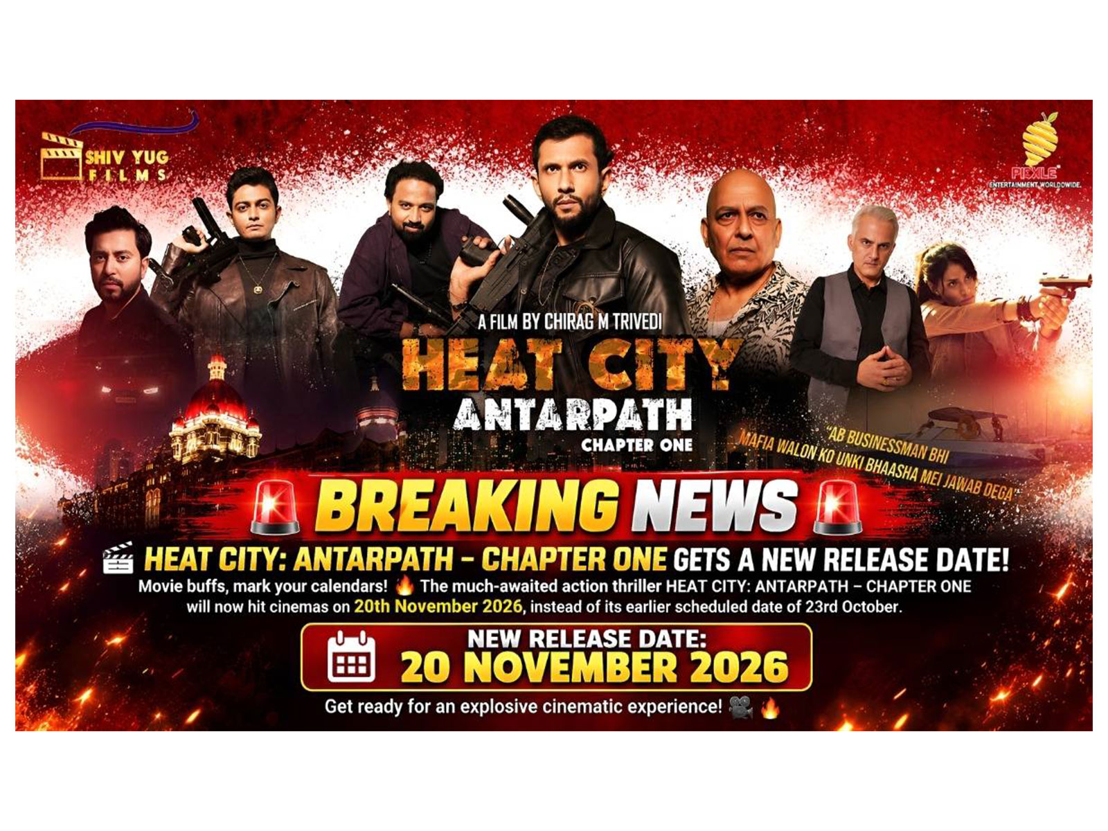 Heat City: Antarpath – Chapter One Release Postponed; Chirag M Trivedi’s Film Gets New Release Date