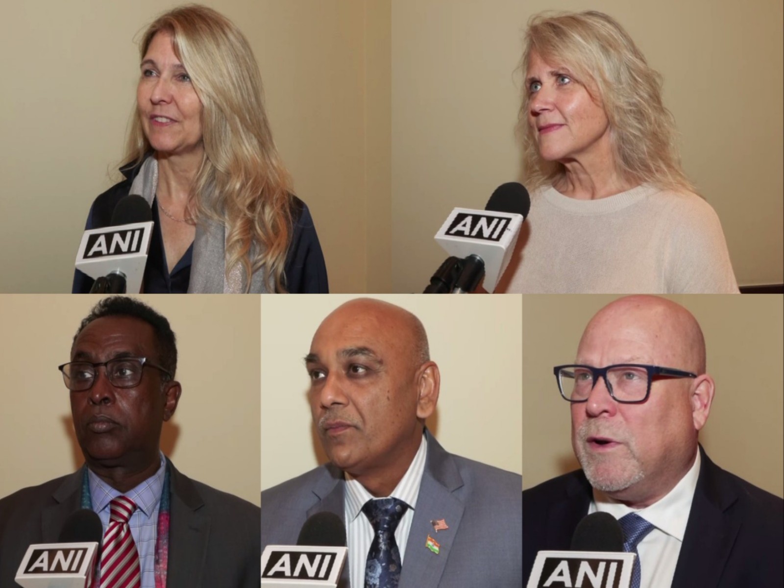 Members of Washington State Mayors' delegation Washington State Senator Tina Orwall, Kent Mayor Dana Ralph,  SeaTac Mayor Mohamed Egal, DuPont City Council Member Jugal Thakor and Tukwila Mayor Thomas McLeod (Photos/ANI)