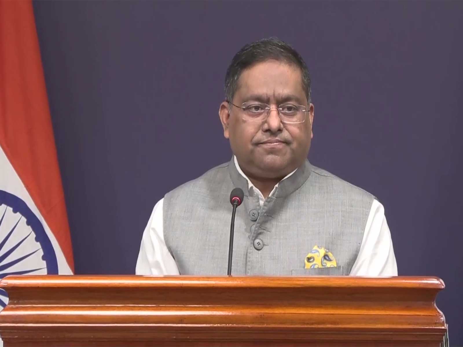 MEA spokesperson Randhir Jaiswal (Photo/ANI)