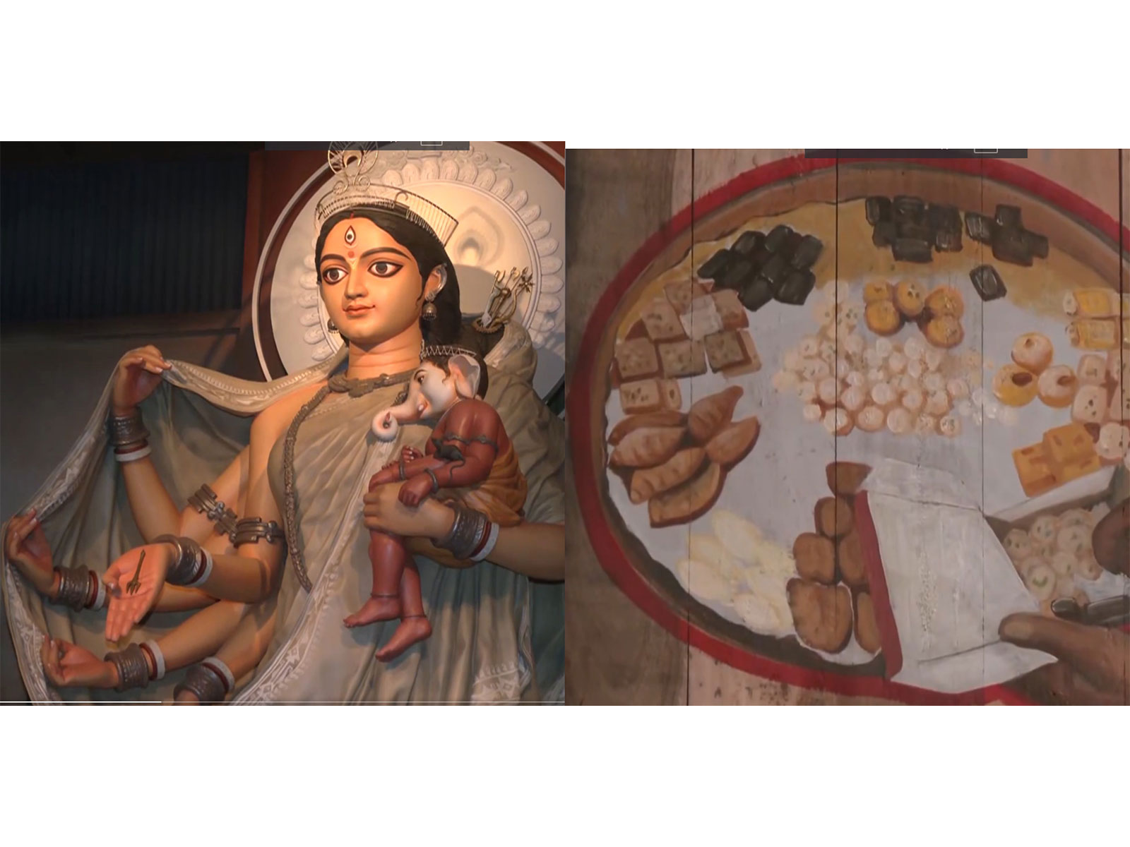 Ahiritola Sarbojanin Durga Puja pandal (Photo/ANI) 