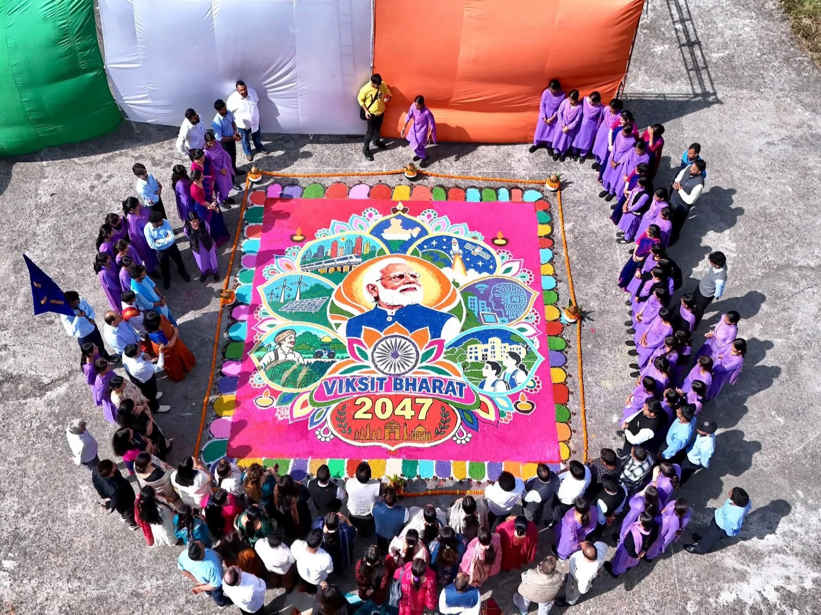 Dharamshala hosts event on 'Viksit Bharat 2047', honours 72 students (Photo/ANI)