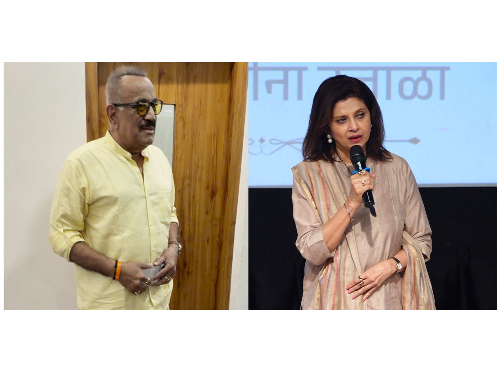 Shivaji Satam, Varsha Usgaonkar (Photo/ANI) 